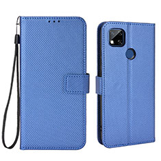 Handytasche Stand Schutzhülle Flip Leder Hülle BY6 für Xiaomi Redmi 9 India Blau