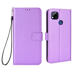 Handytasche Stand Schutzhülle Flip Leder Hülle BY6 für Xiaomi Redmi 9 India Violett