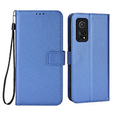 Handytasche Stand Schutzhülle Flip Leder Hülle BY6 für Xiaomi Redmi K30S 5G Blau