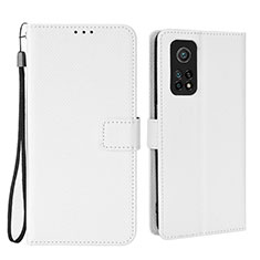 Handytasche Stand Schutzhülle Flip Leder Hülle BY6 für Xiaomi Redmi K30S 5G Weiß