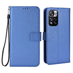 Handytasche Stand Schutzhülle Flip Leder Hülle BY6 für Xiaomi Redmi Note 11 Pro+ Plus 5G Blau