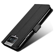 Handytasche Stand Schutzhülle Flip Leder Hülle BY7 für Asus Zenfone 7 Pro ZS671KS Schwarz