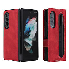 Handytasche Stand Schutzhülle Flip Leder Hülle BY7 für Samsung Galaxy Z Fold4 5G Rot