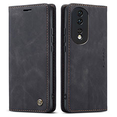 Handytasche Stand Schutzhülle Flip Leder Hülle C01S für Huawei Honor 80 Pro Flat 5G Schwarz