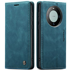 Handytasche Stand Schutzhülle Flip Leder Hülle C01S für Huawei Mate 60 Pro Blau