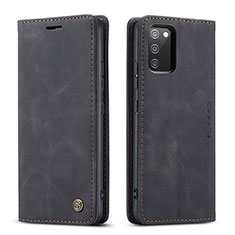 Handytasche Stand Schutzhülle Flip Leder Hülle C01S für Samsung Galaxy A03s Schwarz