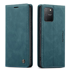 Handytasche Stand Schutzhülle Flip Leder Hülle C01S für Samsung Galaxy S10 Lite Blau