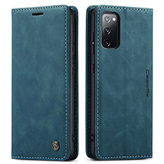 Handytasche Stand Schutzhülle Flip Leder Hülle C01S für Samsung Galaxy S20 FE 4G Blau