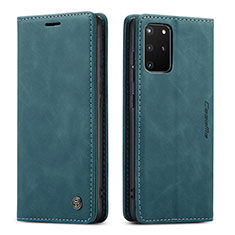 Handytasche Stand Schutzhülle Flip Leder Hülle C01S für Samsung Galaxy S20 Plus 5G Blau