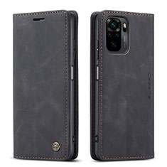 Handytasche Stand Schutzhülle Flip Leder Hülle C01S für Xiaomi Redmi Note 10 4G Schwarz