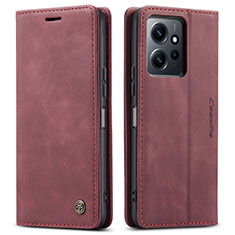 Handytasche Stand Schutzhülle Flip Leder Hülle C01S für Xiaomi Redmi Note 12 4G Fuchsie