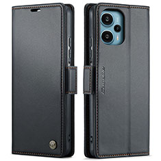 Handytasche Stand Schutzhülle Flip Leder Hülle C01S für Xiaomi Redmi Note 12 Turbo 5G Schwarz