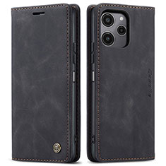 Handytasche Stand Schutzhülle Flip Leder Hülle C01S für Xiaomi Redmi Note 12R 5G Schwarz