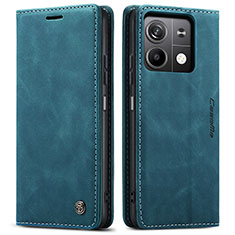 Handytasche Stand Schutzhülle Flip Leder Hülle C01S für Xiaomi Redmi Note 13 5G Blau