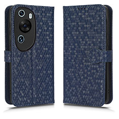 Handytasche Stand Schutzhülle Flip Leder Hülle C01X für Huawei P60 Art Blau