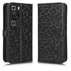 Handytasche Stand Schutzhülle Flip Leder Hülle C01X für Huawei P60 Pro Schwarz