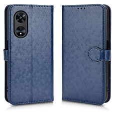 Handytasche Stand Schutzhülle Flip Leder Hülle C01X für Oppo A1 5G Blau