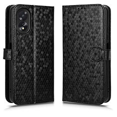 Handytasche Stand Schutzhülle Flip Leder Hülle C01X für Oppo A18 Schwarz