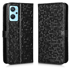 Handytasche Stand Schutzhülle Flip Leder Hülle C01X für Oppo A96 4G Schwarz