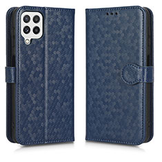 Handytasche Stand Schutzhülle Flip Leder Hülle C01X für Samsung Galaxy A12 Nacho Blau