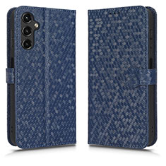 Handytasche Stand Schutzhülle Flip Leder Hülle C01X für Samsung Galaxy A14 4G Blau