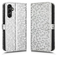 Handytasche Stand Schutzhülle Flip Leder Hülle C01X für Samsung Galaxy A14 5G Silber