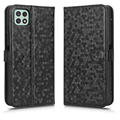 Handytasche Stand Schutzhülle Flip Leder Hülle C01X für Samsung Galaxy A22s 5G Schwarz