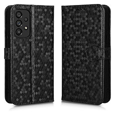 Handytasche Stand Schutzhülle Flip Leder Hülle C01X für Samsung Galaxy A53 5G Schwarz