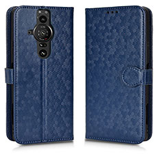 Handytasche Stand Schutzhülle Flip Leder Hülle C01X für Sony Xperia PRO-I Blau