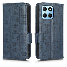 Handytasche Stand Schutzhülle Flip Leder Hülle C02X für Huawei Honor X6 5G Blau