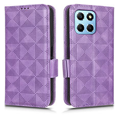 Handytasche Stand Schutzhülle Flip Leder Hülle C02X für Huawei Honor X6 5G Violett