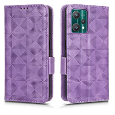 Handytasche Stand Schutzhülle Flip Leder Hülle C02X für Realme 9 Pro 5G Violett