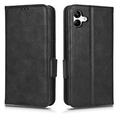 Handytasche Stand Schutzhülle Flip Leder Hülle C02X für Samsung Galaxy A05 Schwarz