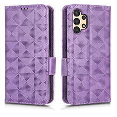 Handytasche Stand Schutzhülle Flip Leder Hülle C02X für Samsung Galaxy A13 4G Violett