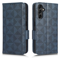 Handytasche Stand Schutzhülle Flip Leder Hülle C02X für Samsung Galaxy A14 4G Blau