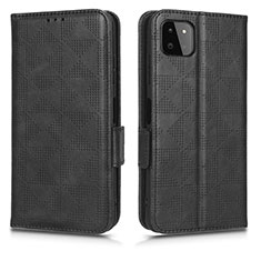 Handytasche Stand Schutzhülle Flip Leder Hülle C02X für Samsung Galaxy A22s 5G Schwarz