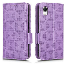 Handytasche Stand Schutzhülle Flip Leder Hülle C02X für Samsung Galaxy A23 5G SC-56C Violett