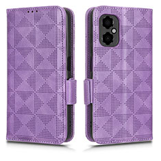 Handytasche Stand Schutzhülle Flip Leder Hülle C02X für Xiaomi Poco M4 5G Violett