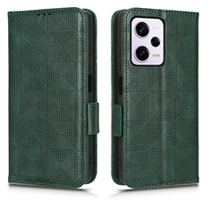 Handytasche Stand Schutzhülle Flip Leder Hülle C02X für Xiaomi Redmi Note 12 Explorer Grün