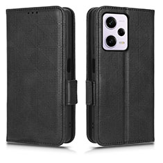 Handytasche Stand Schutzhülle Flip Leder Hülle C02X für Xiaomi Redmi Note 12 Explorer Schwarz