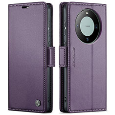 Handytasche Stand Schutzhülle Flip Leder Hülle C03S für Huawei Mate 60 Violett