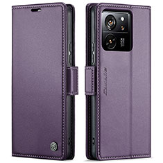 Handytasche Stand Schutzhülle Flip Leder Hülle C03S für Xiaomi Mi 13T 5G Violett