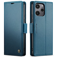 Handytasche Stand Schutzhülle Flip Leder Hülle C03S für Xiaomi Poco M6 Pro 5G Blau