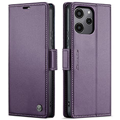 Handytasche Stand Schutzhülle Flip Leder Hülle C03S für Xiaomi Poco M6 Pro 5G Violett