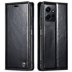 Handytasche Stand Schutzhülle Flip Leder Hülle C03S für Xiaomi Redmi Note 12 4G Schwarz