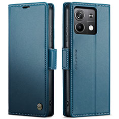 Handytasche Stand Schutzhülle Flip Leder Hülle C03S für Xiaomi Redmi Note 13 5G Blau