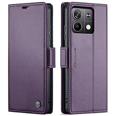 Handytasche Stand Schutzhülle Flip Leder Hülle C03S für Xiaomi Redmi Note 13 5G Violett