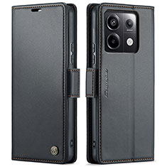 Handytasche Stand Schutzhülle Flip Leder Hülle C03S für Xiaomi Redmi Note 13 Pro 5G Schwarz