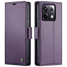 Handytasche Stand Schutzhülle Flip Leder Hülle C03S für Xiaomi Redmi Note 13 Pro 5G Violett