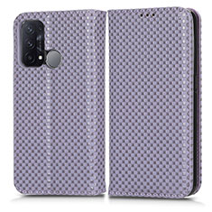 Handytasche Stand Schutzhülle Flip Leder Hülle C03X für Oppo Reno5 A Violett